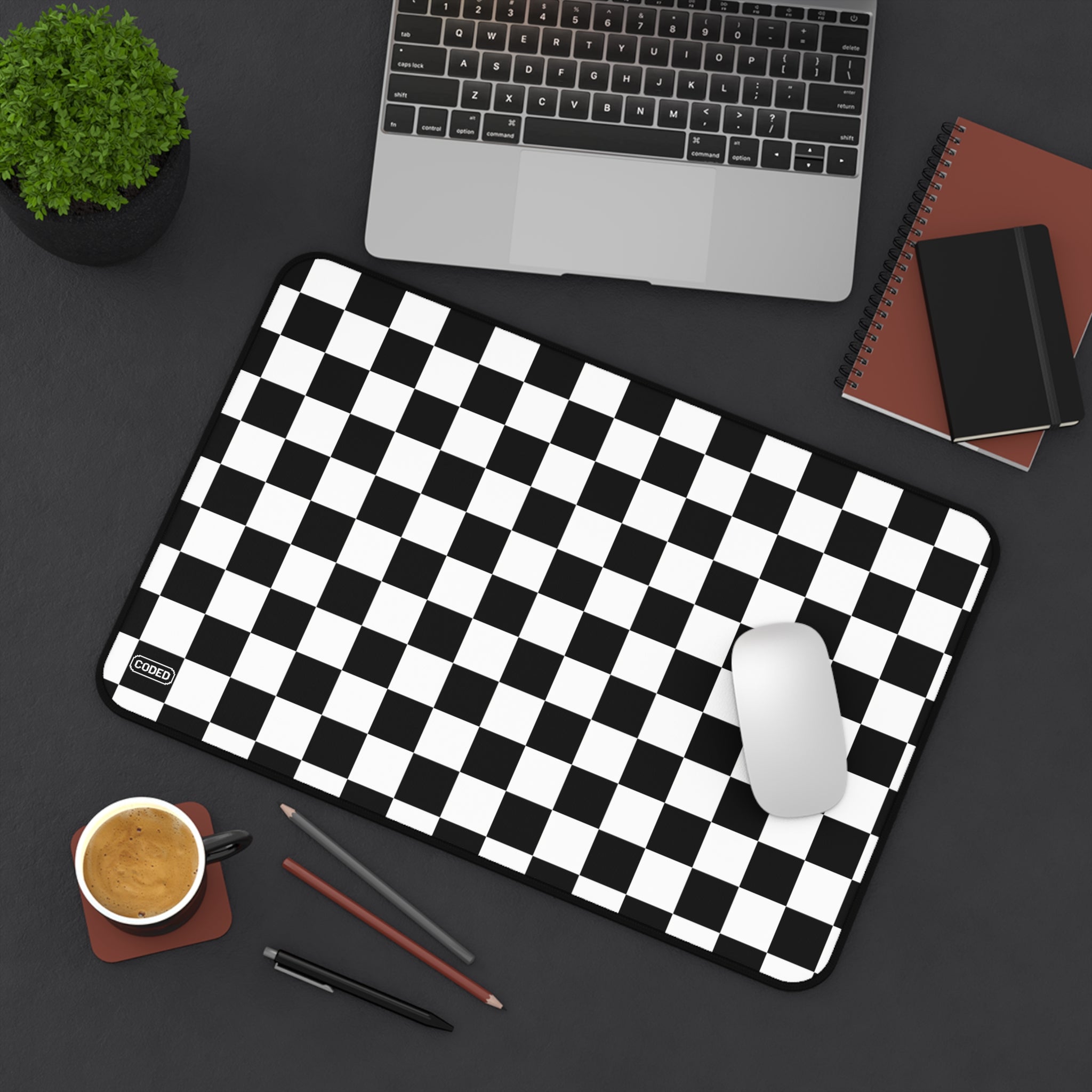 BLACK AND WHITE CHECKERS