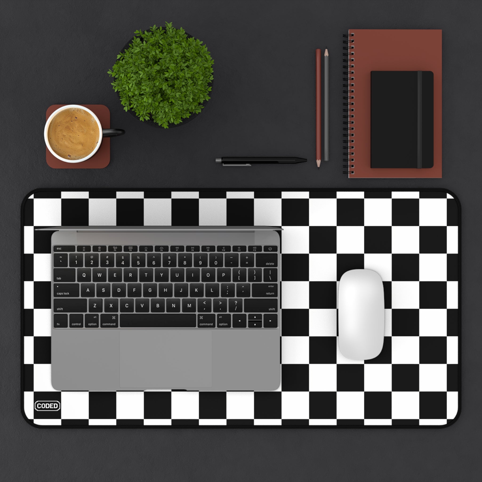 BLACK AND WHITE CHECKERS